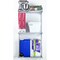 Triton Products Wall Mount Shelving Unit W/ 3 Steel Wire Shelves & Mounting Hardware, White, 33" W x 63" H 1799-WHT - alternate 5